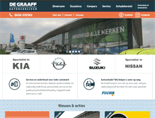 Tablet Screenshot of degraaff-autobedrijven.nl